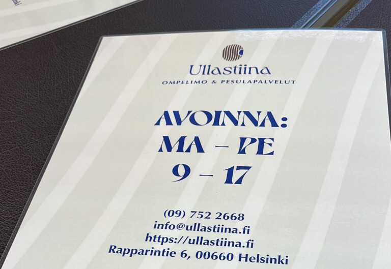 Ullastiina Ompelimo ja Pesulapalvelut Helsinki